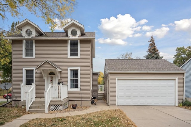 view of front of house featuring a garage