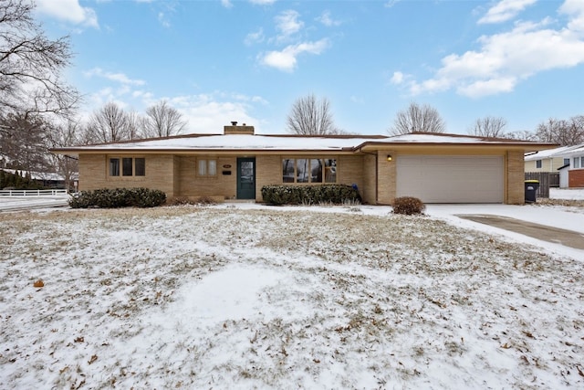 ranch-style house with a garage