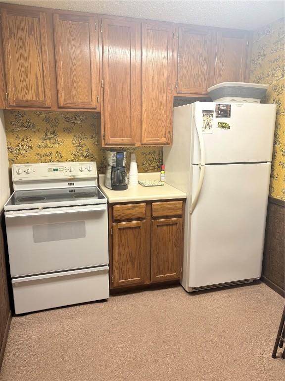 kitchen with white appliances