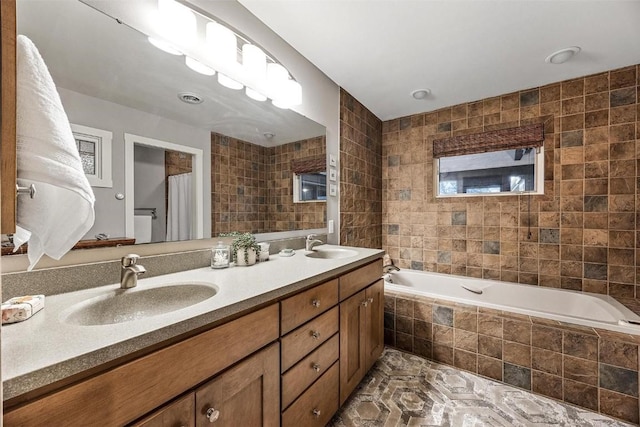 bathroom featuring vanity