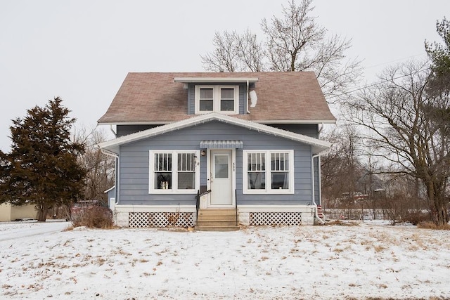 view of bungalow-style house