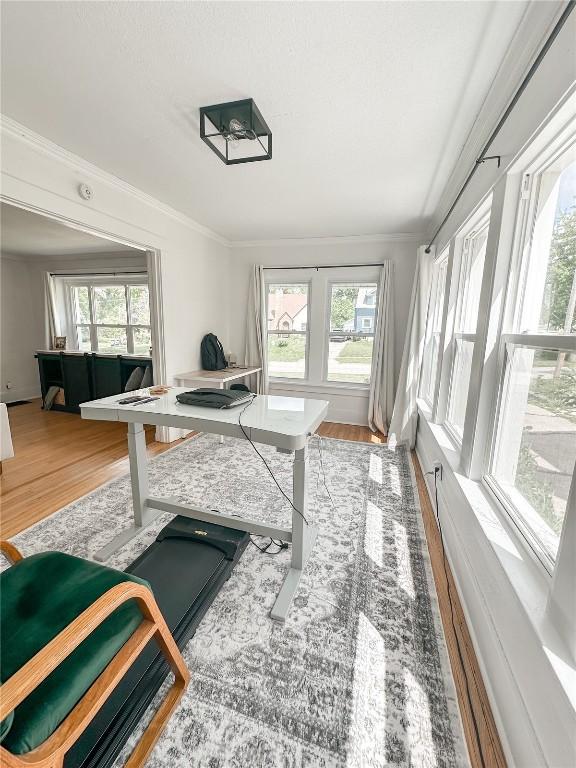 sunroom / solarium with a wealth of natural light