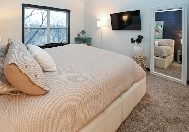 bedroom with carpet flooring