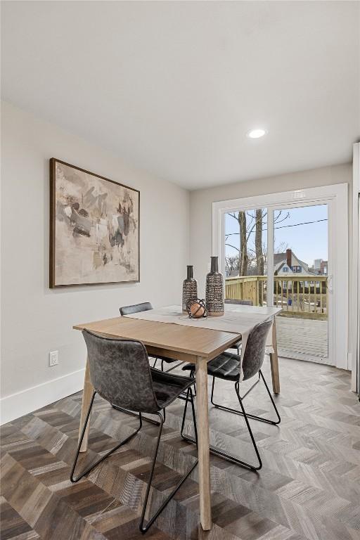 view of dining room