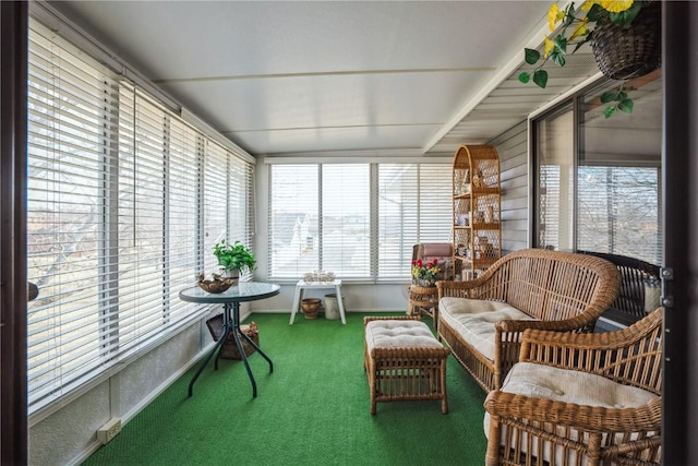 view of sunroom