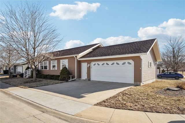 ranch-style house with a garage