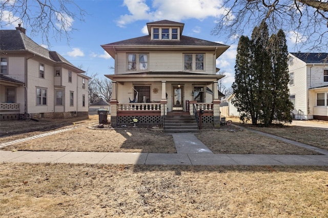 view of front of house with a porch