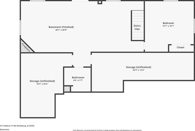 211 Wildcat Trl SW, Shellsburg, IA 52233 - floor plan
