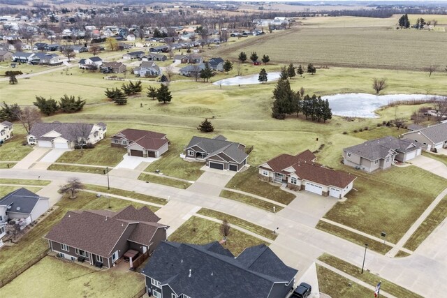 211 Wildcat Trl SW, Shellsburg, IA 52233 - bird's eye view with a water view and a residential view