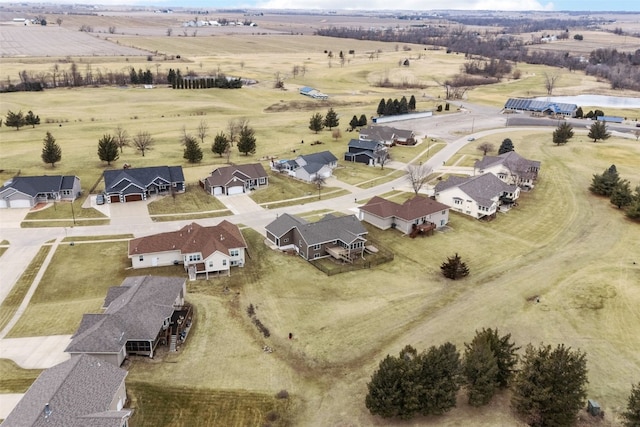 aerial view featuring a rural view