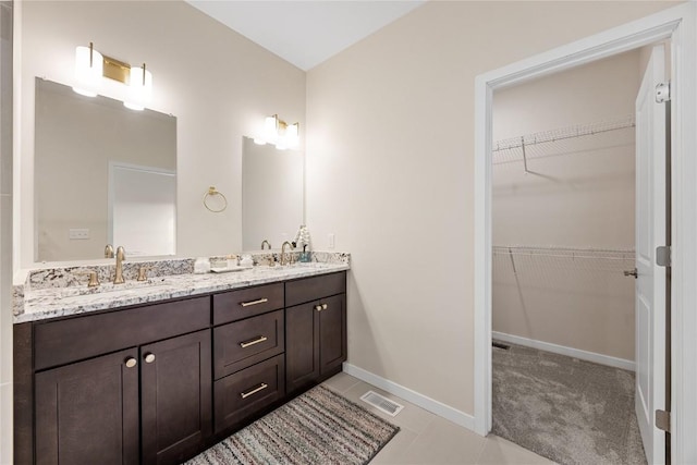 bathroom featuring vanity