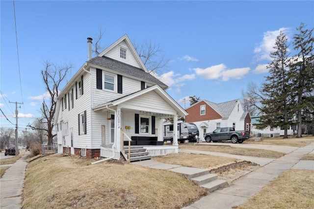 view of front of house featuring a porch