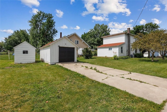 exterior space with a lawn