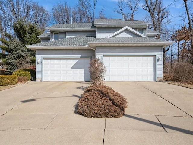 front facade featuring a garage