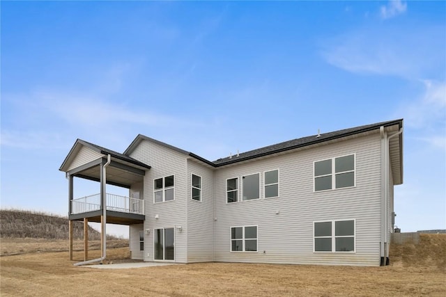 rear view of property with a patio