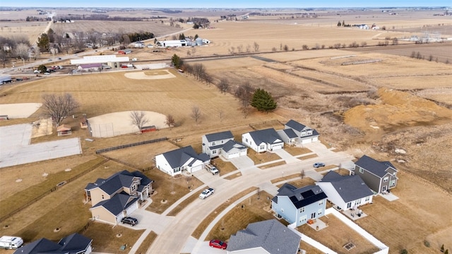 drone / aerial view featuring a rural view