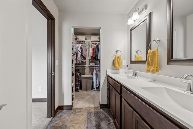 bathroom featuring vanity