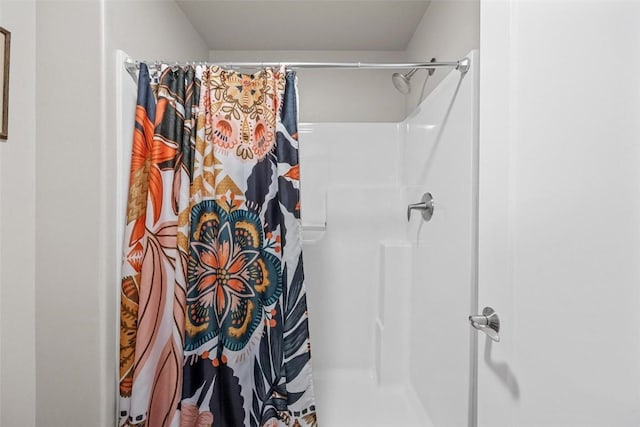 bathroom with walk in shower