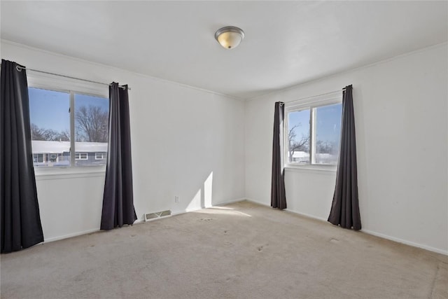 view of carpeted empty room