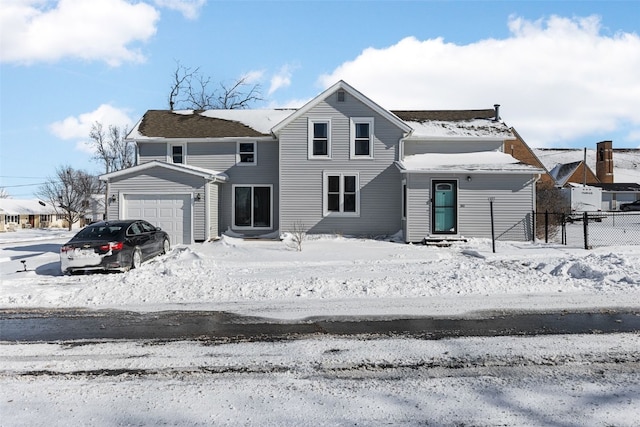 view of front of house featuring a garage