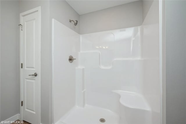 bathroom with walk in shower