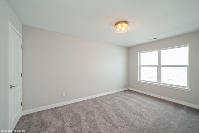 view of carpeted empty room