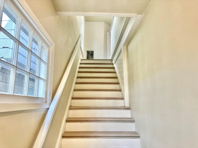 view of stairway