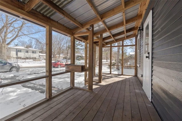 1421 Broadway St, Iowa City, IA 52240 - view of unfurnished sunroom
