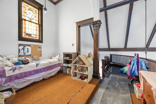 230 E Market St, Lisbon, IA 52253 - bedroom with dark colored carpet