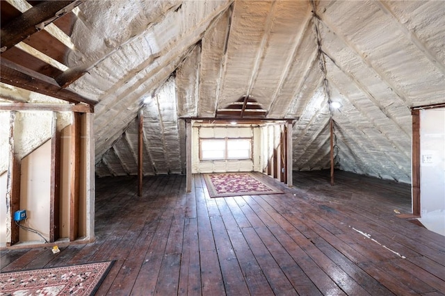 view of attic