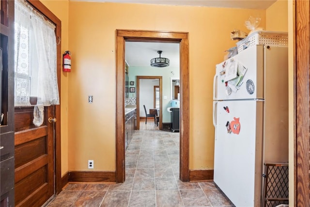 hallway with baseboards