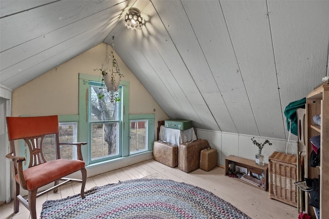 bonus room featuring vaulted ceiling