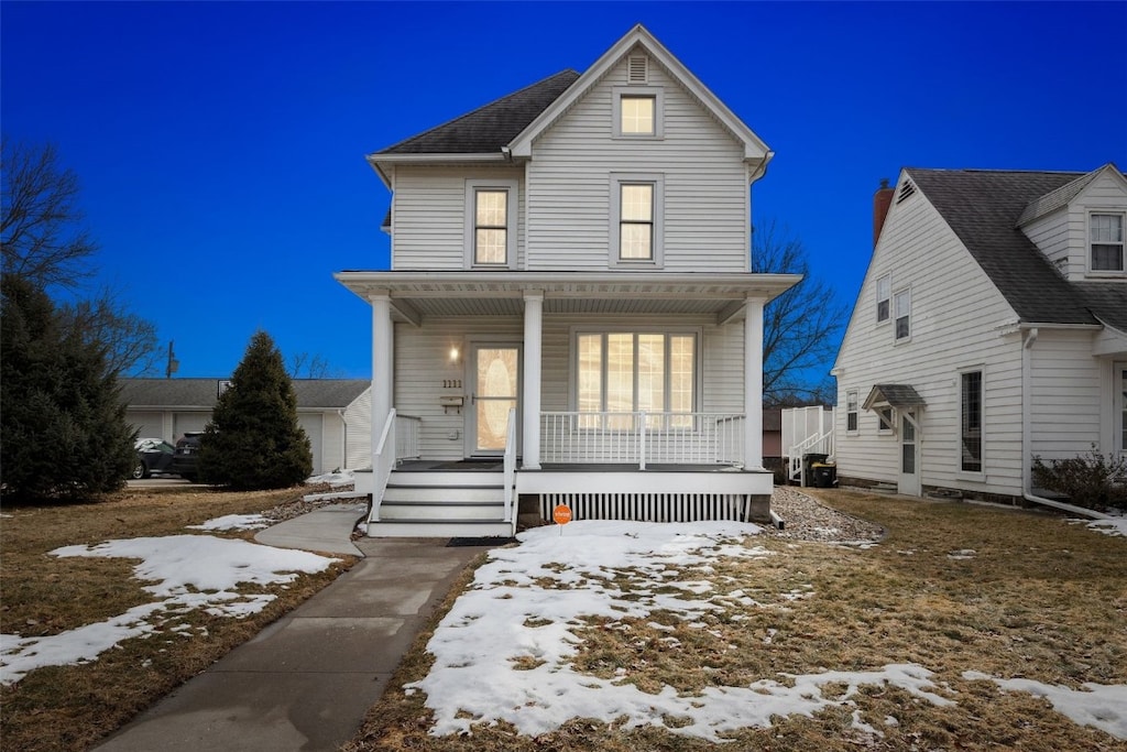 1111 Rochester Ave, Iowa City, IA 52245 - view of front of house featuring covered porch
