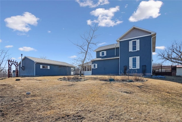 view of back of property