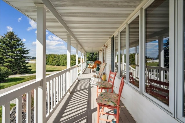 balcony with a porch