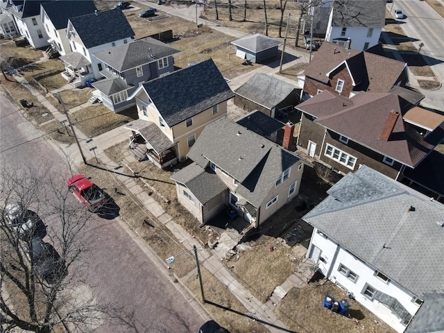 drone / aerial view featuring a residential view