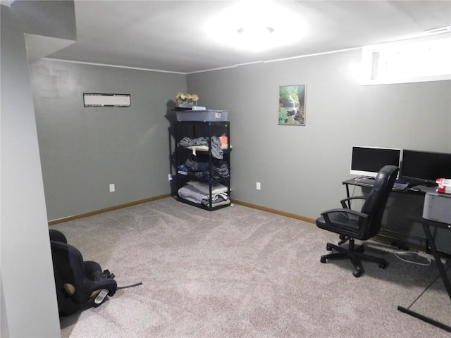 954 Monroe Ave, Tipton, IA 52772 - carpeted office space featuring baseboards