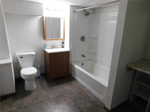 954 Monroe Ave, Tipton, IA 52772 - bathroom with vanity, toilet, and shower / washtub combination
