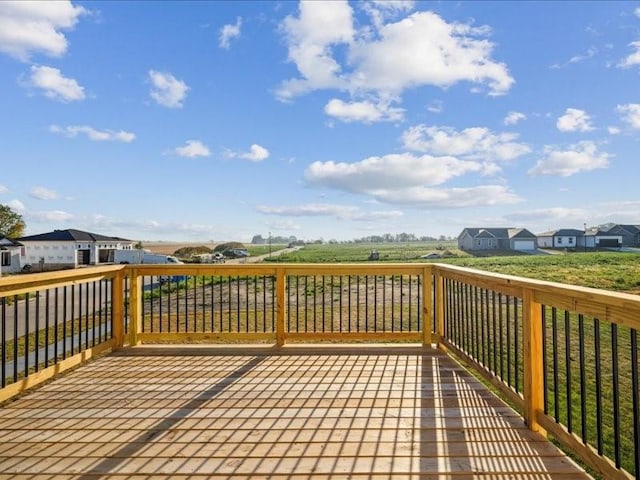 deck featuring a residential view