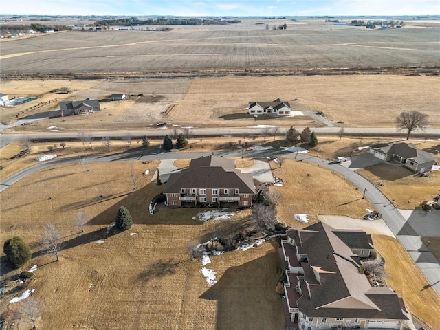 drone / aerial view featuring a rural view