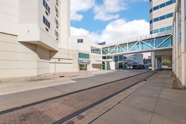 view of road featuring curbs and sidewalks