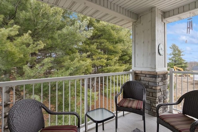 view of balcony