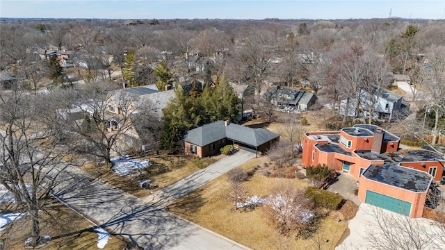 bird's eye view featuring a residential view