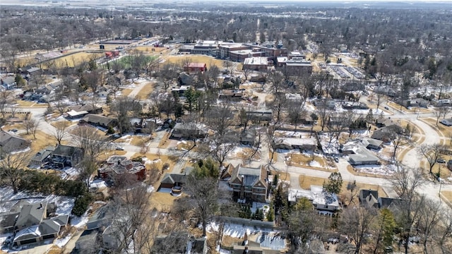 bird's eye view featuring a residential view