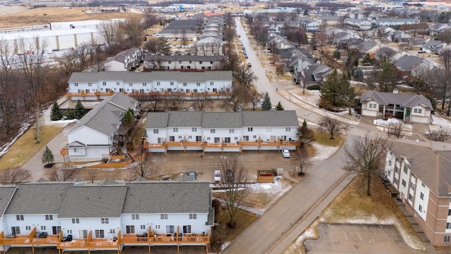 bird's eye view with a residential view