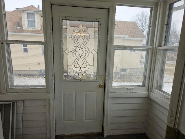 view of doorway to outside