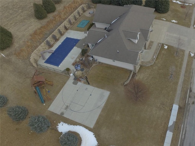 birds eye view of property