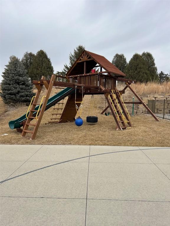 view of jungle gym