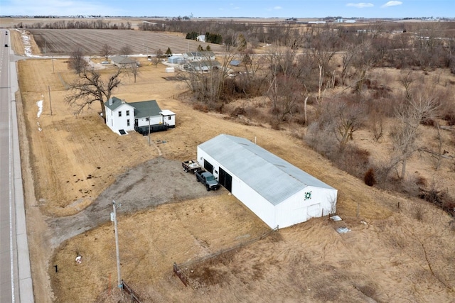 bird's eye view featuring a rural view