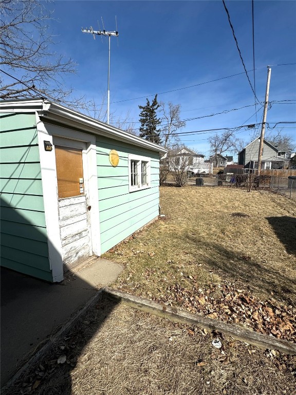 exterior space with fence